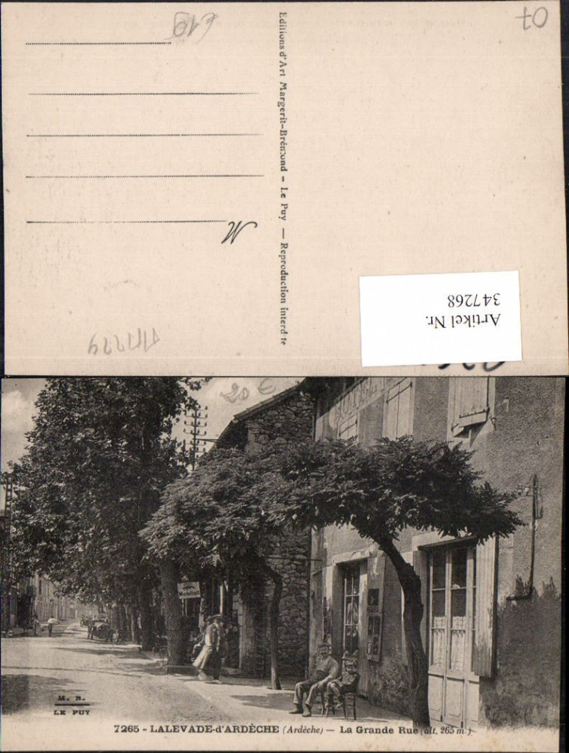 347268,Rhone-Alpes Ardeche Lalevade-d'Ardeche La Grande Rue Straßenansicht