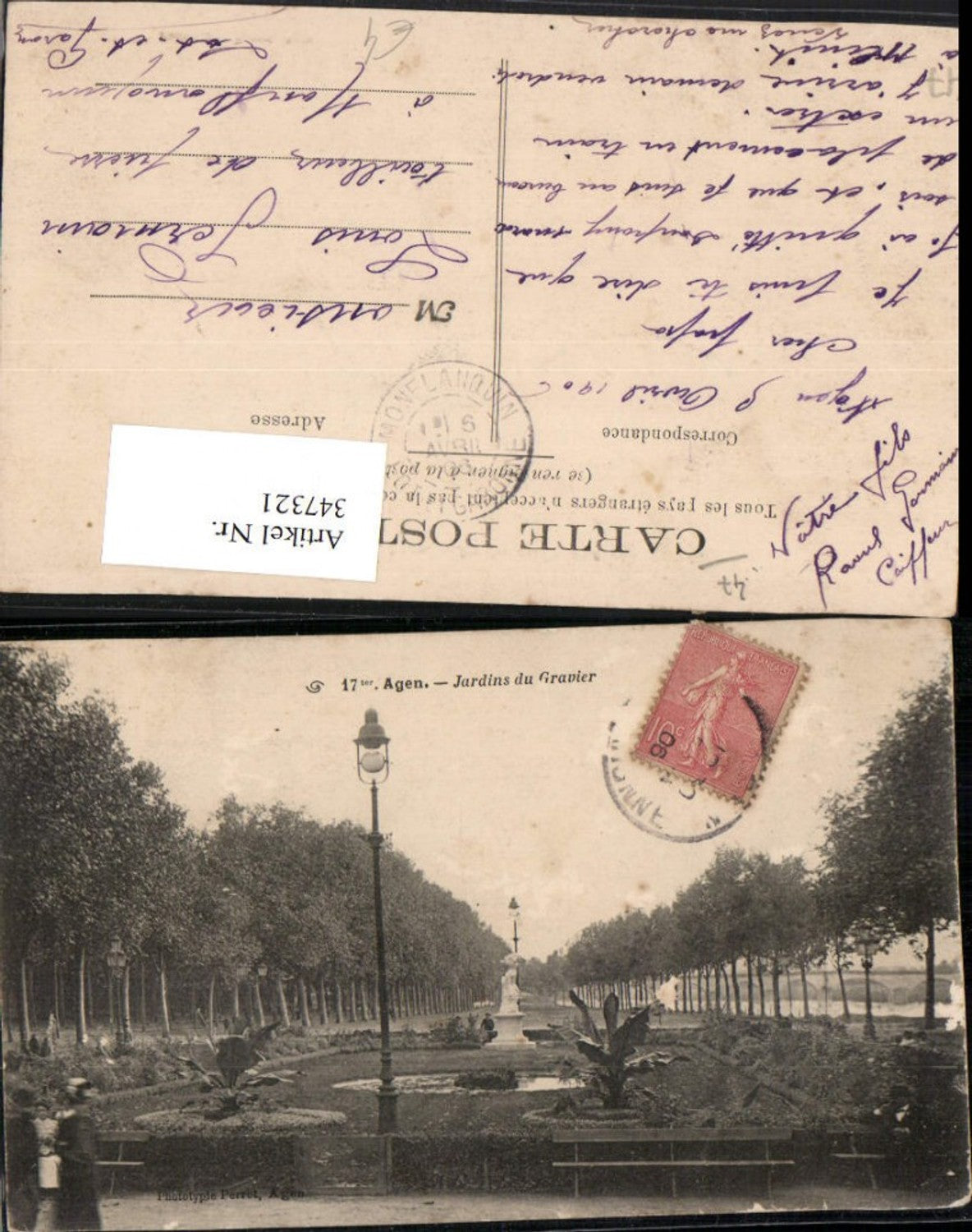 347321,Aquitanien Lot-et-Garonne Agen Jardins du Gravier Park Garten