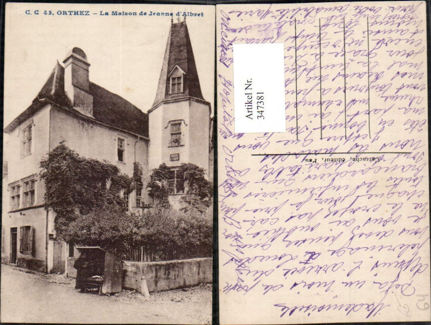 347381,Aquitanien Pyrenees-Atlantiques Orthez La Maison de Jeanne d'Albret Türmchen