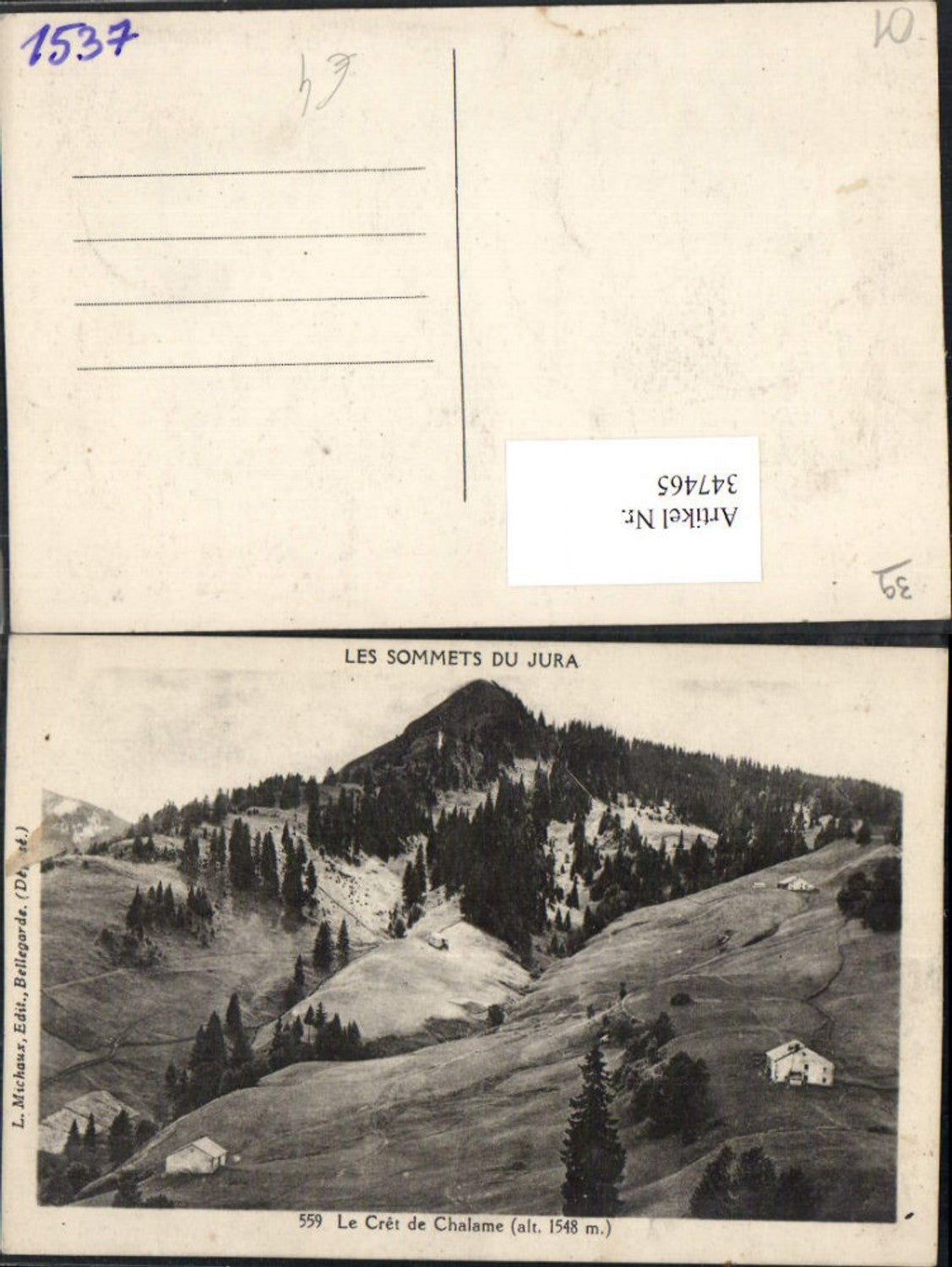 347465,Rhone-Alpes Ain Le Cret de Chalame Bergkulisse