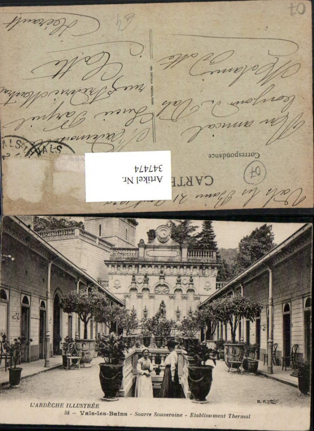 347474,Rhone-Alpes Ardeche Vals-les-Bains Source Souveraine Etablissement Thermal