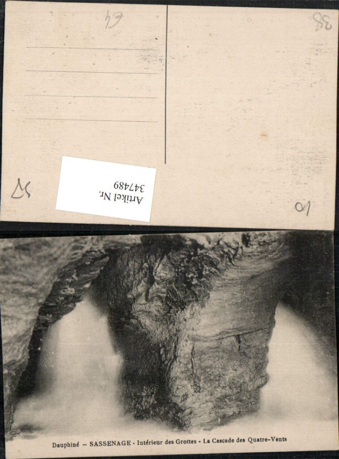 347489,Rhone-Alpes Isere Dauphine Sassenage Grottes Cascade des Quatre-Vents Wasserfall