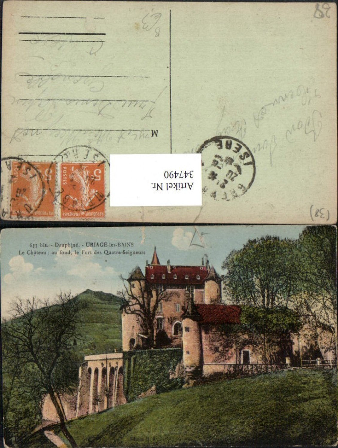 347490,Rhone-Alpes Isere Dauphine Uriage-les-Bains Le Chateau Schloss