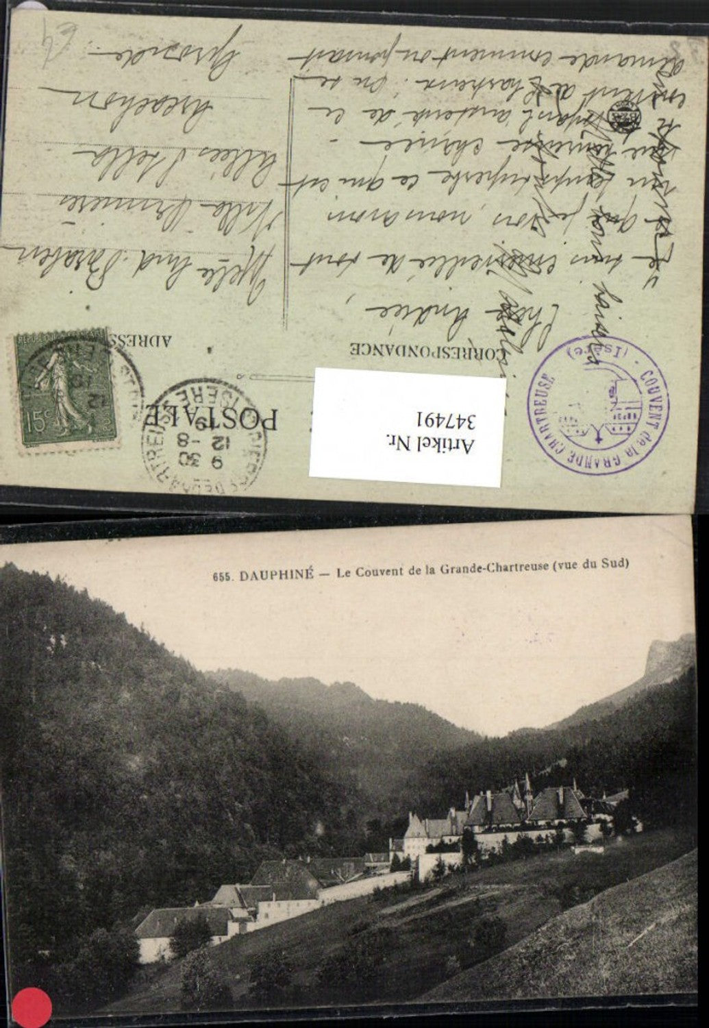 347491,Rhone-Alpes Isere Dauphine Couvent de la Grande-Chartreuse Kloster