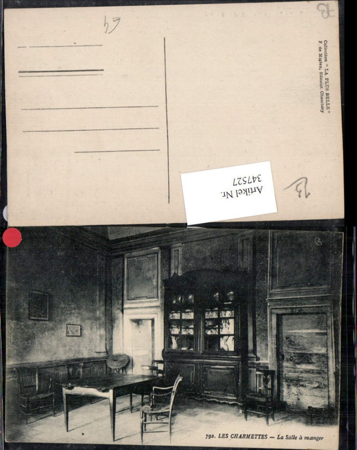 347527,Rhone-Alpes Savoie Les Charmettes La Salle a manger Zimmer Innenansicht