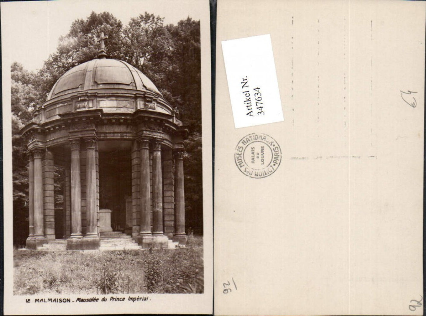 347634,Ile-de-France Hauts-de-Seine Malmaison Mausolee du Prince Imperail Mausoleum