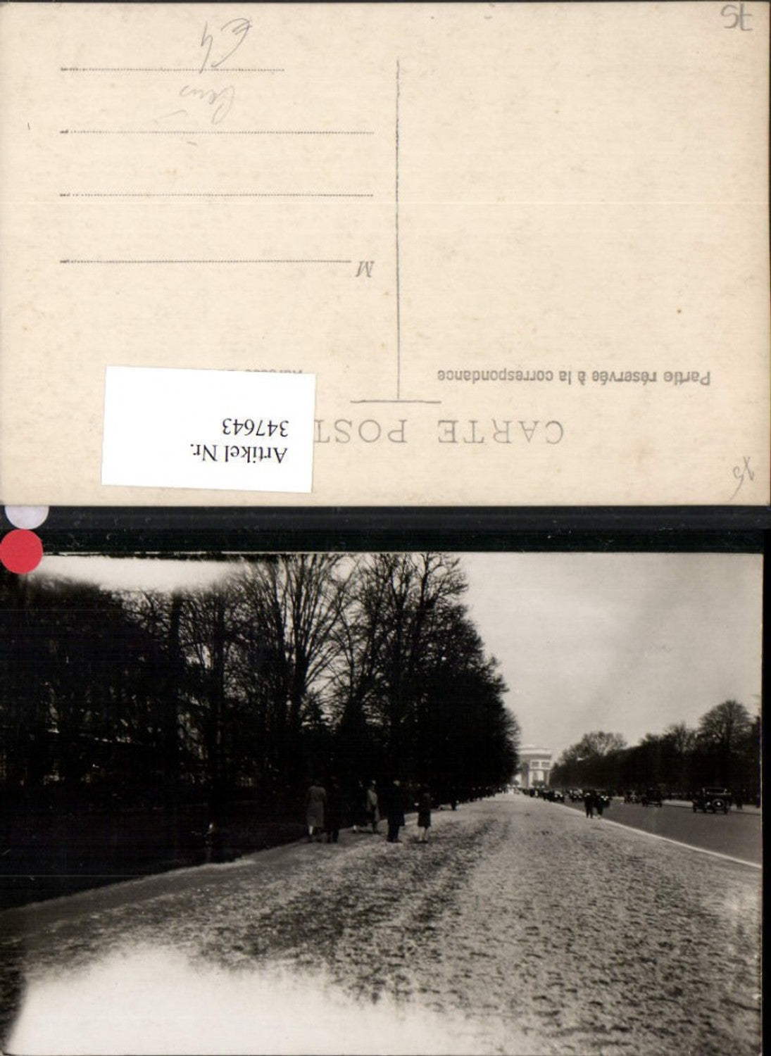 347643,Ile-de-France Paris Straßenansicht m. Triumphbogen