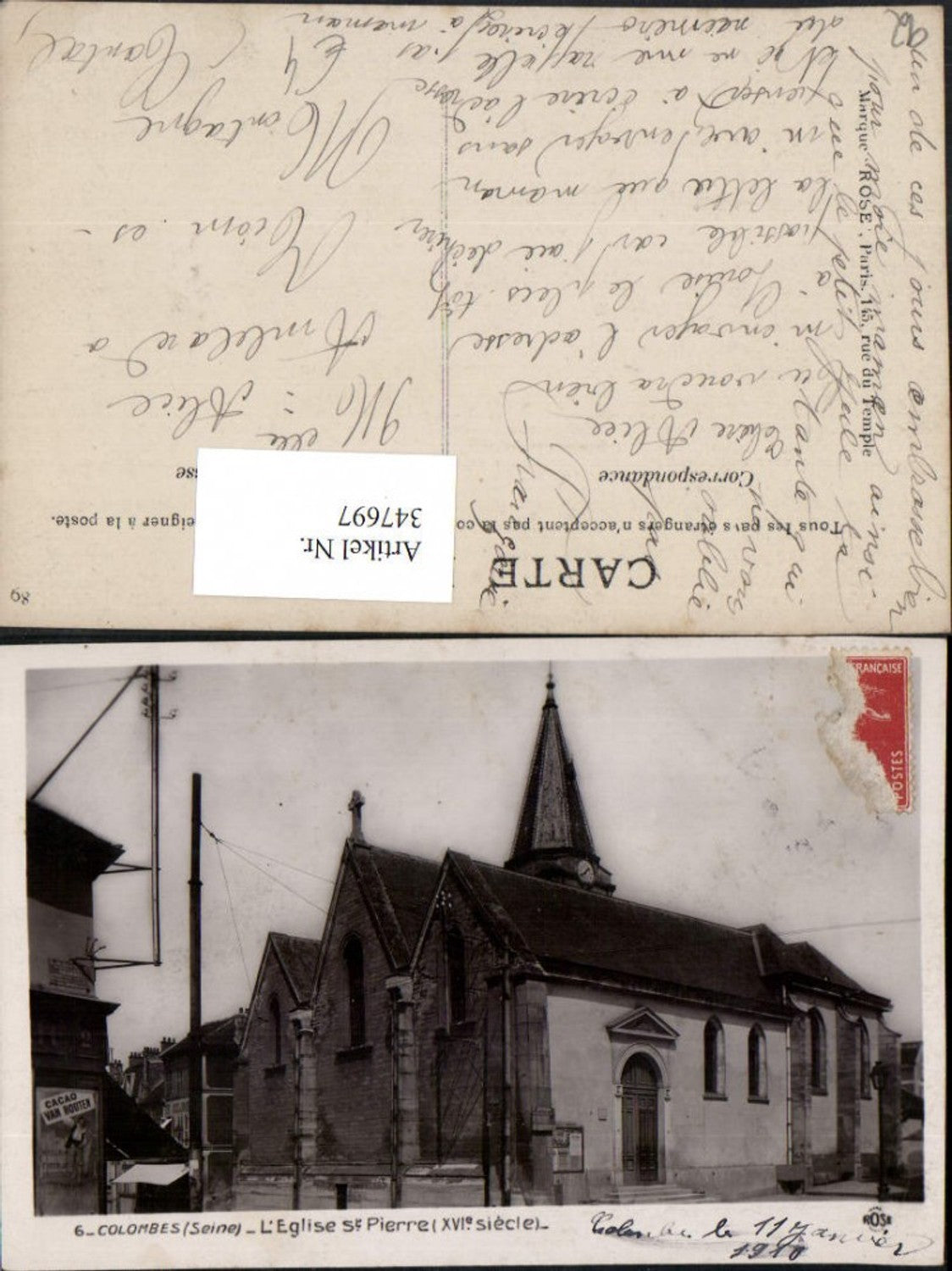 347697,Ile-de-France Hauts-de-Seine Colombes L'Eglise St. Pierre Church