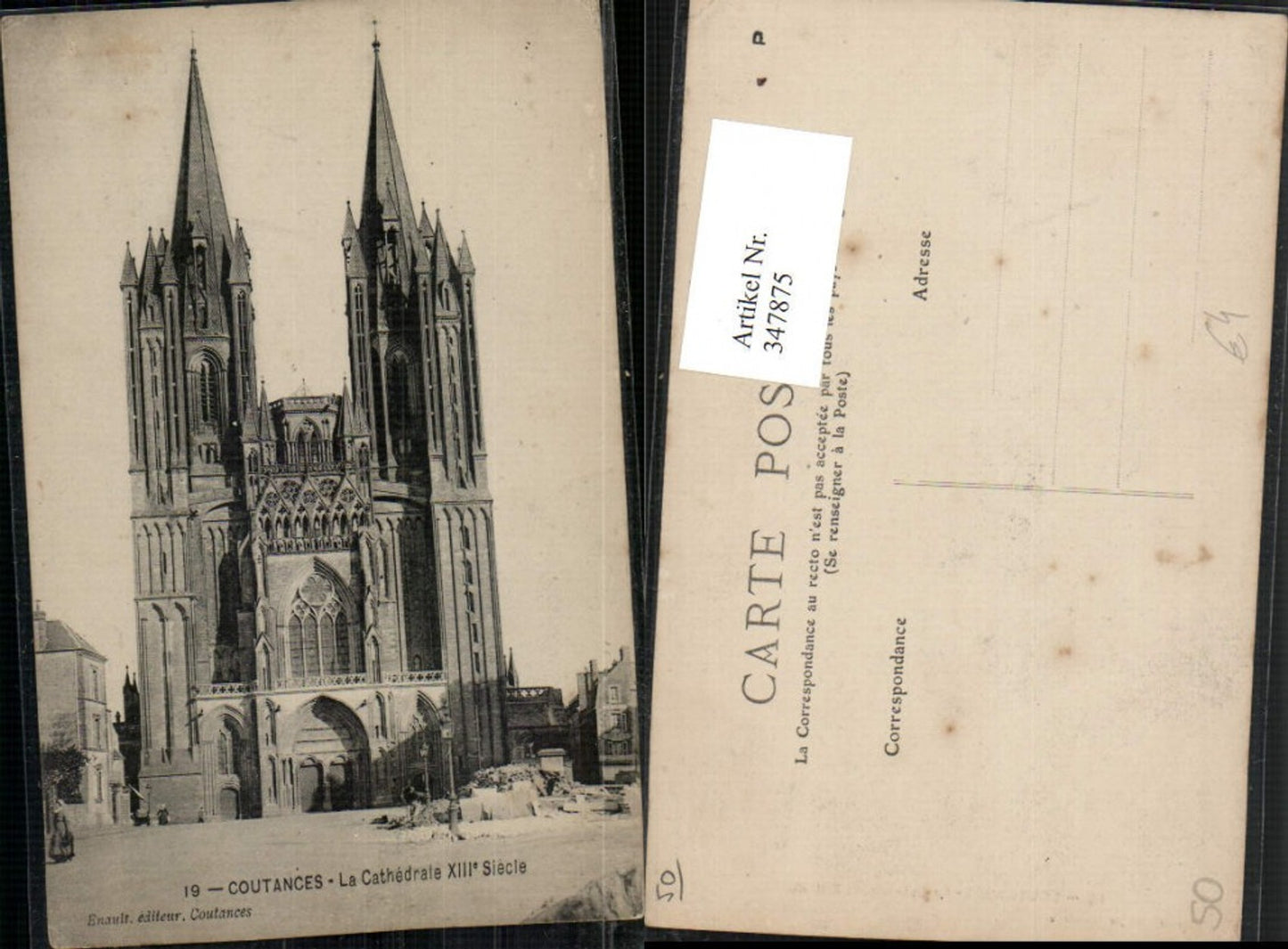 347875,Lower Normandy Manche Coutances La Cathedrale church