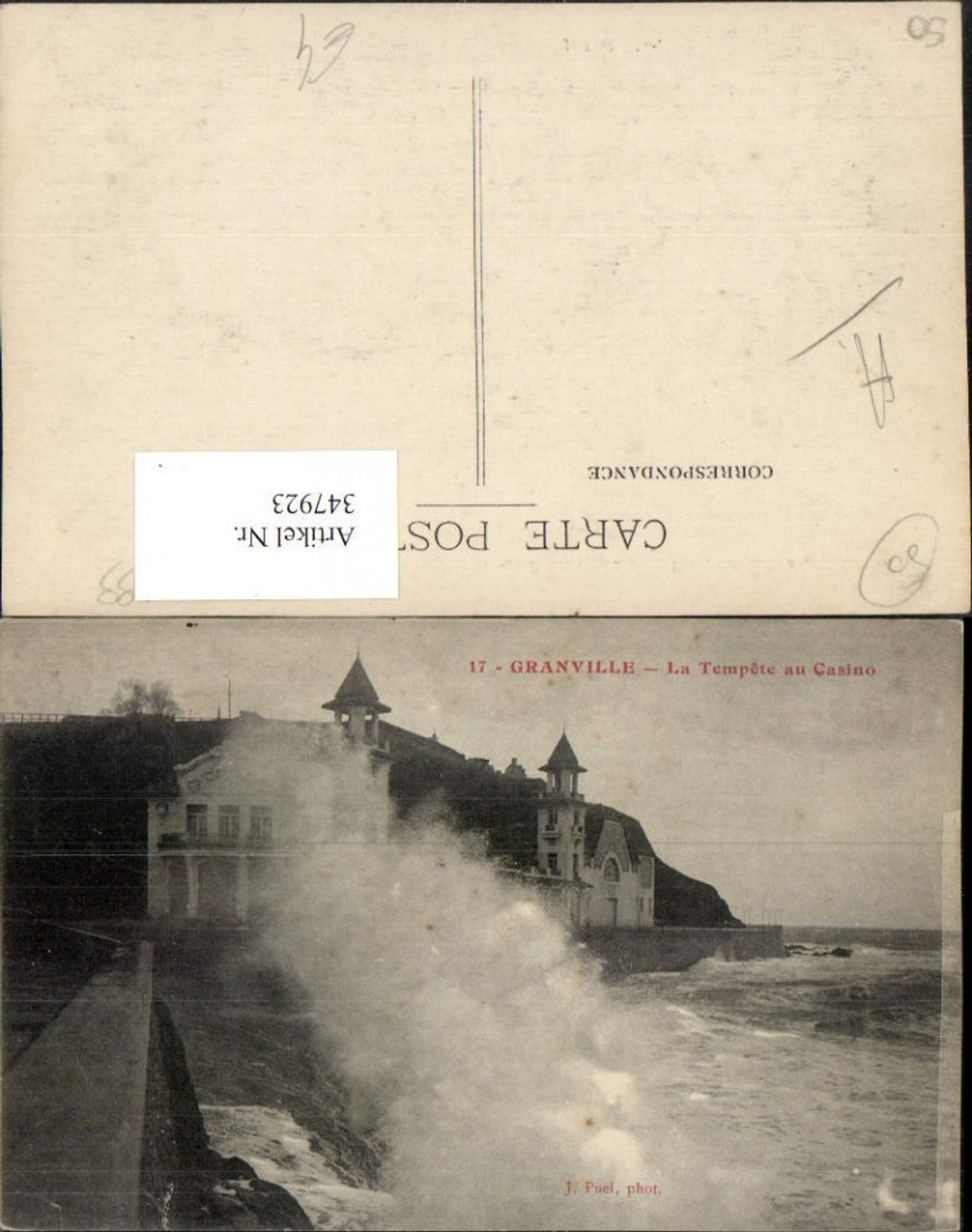 347923,Basse-Normandie Manche Granville La Tempete au Casino Brandung