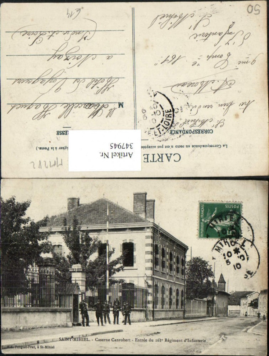347945,Basse-Normandie Manche Saint-Mihiel Caserne Canrobert 161 Regiment Infanterie Kaserne