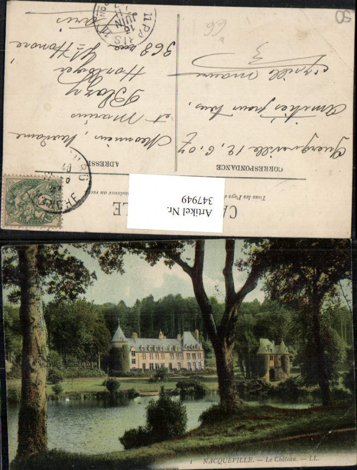 347949,Basse-Normandie Manche Nacqueville Le Chateau Schloss