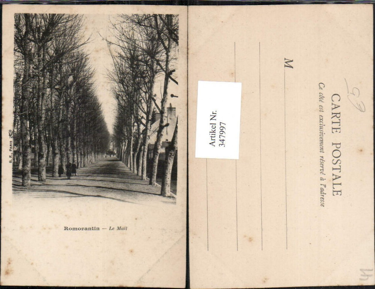 347997,Centre Loire-et-Cher Romorantin Le Mail Allee Straßenansicht
