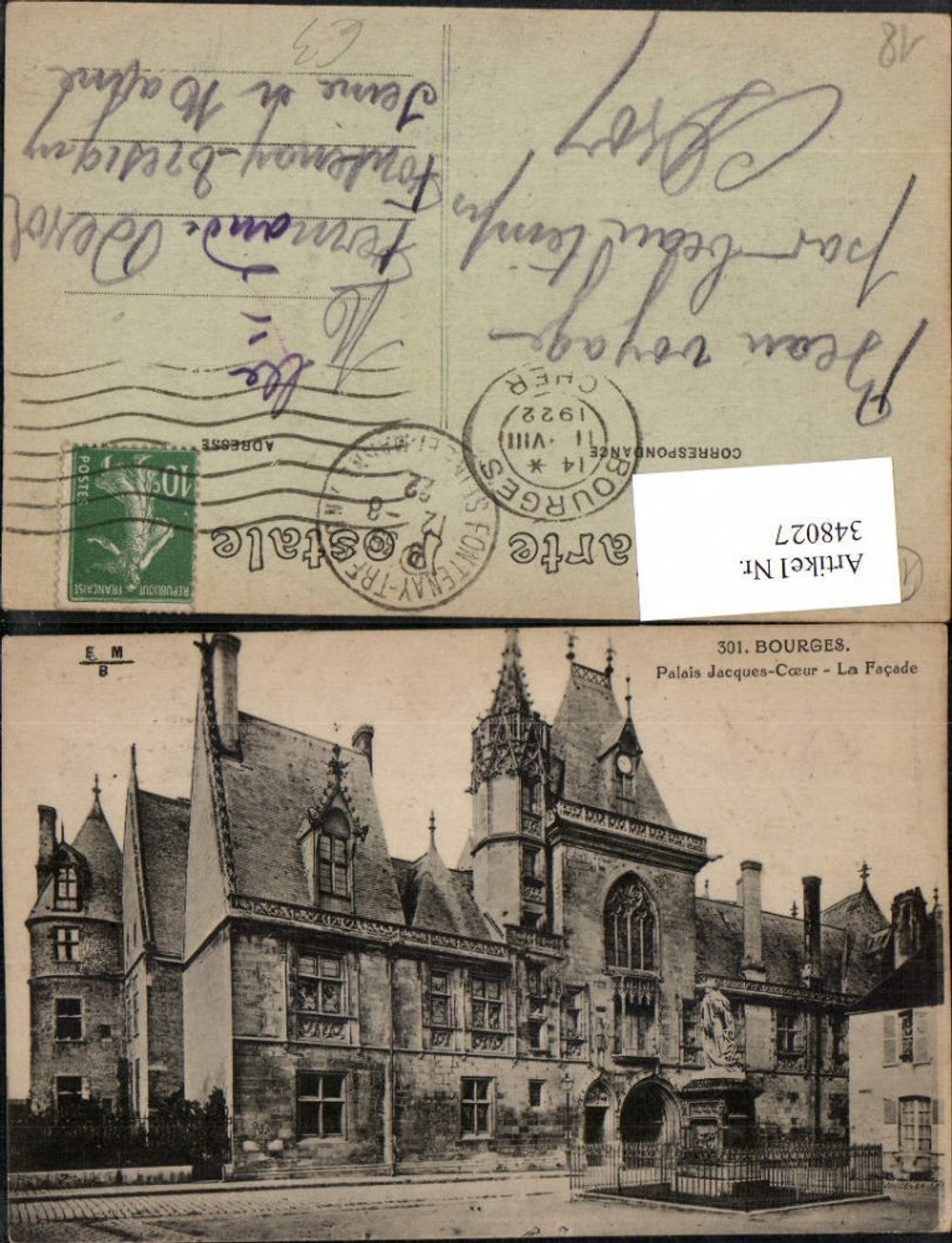348027,Centre Cher Bourges Palais Jacques Coeur Schloss Denkmal