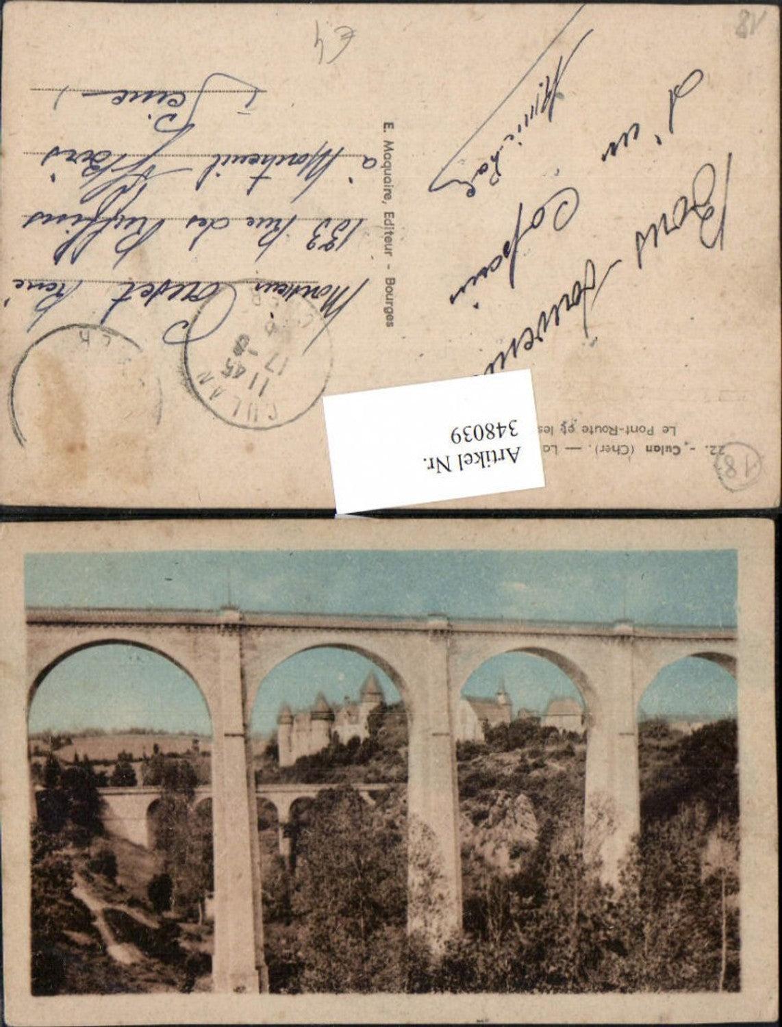 348039,Centre Cher Culan La Vallee de l'Arnon Le Pont-Route et les Viaducs Viadukte