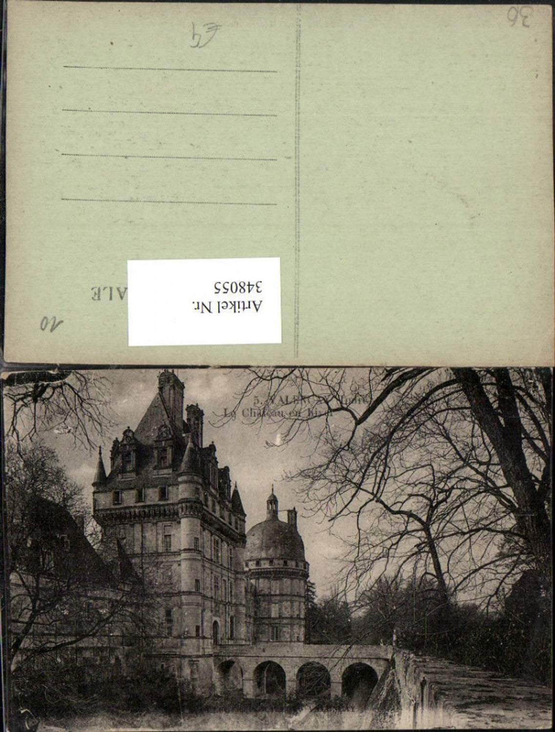 348055,Centre Indre Valencay Le Chateau en hiver Schloss