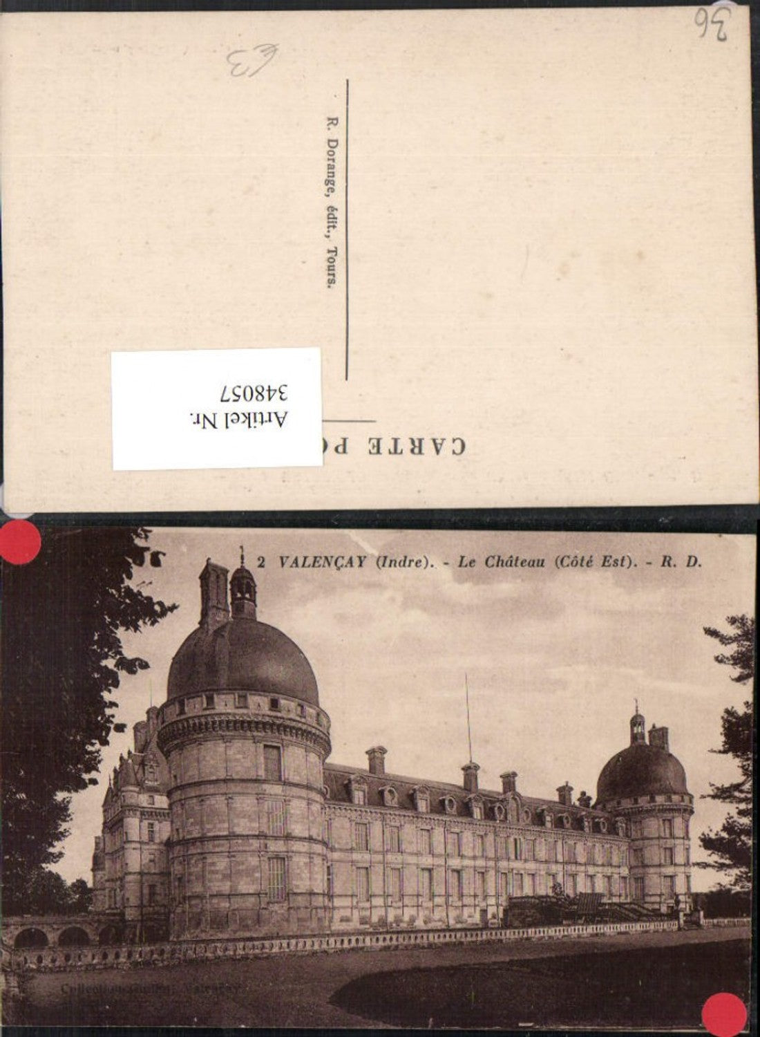 348057,Centre Indre Valencay Le Chateau Schloss