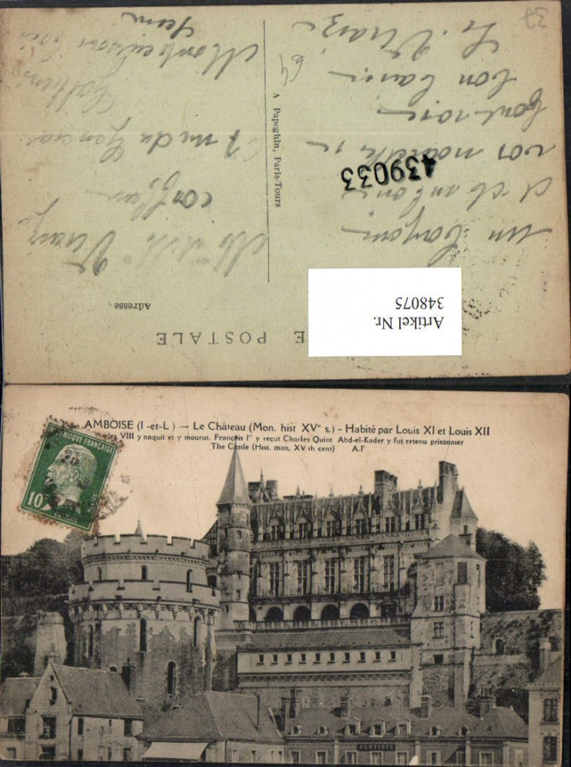 348075,Centre Indre-et-Loire Amboise Le Chateau Schloss