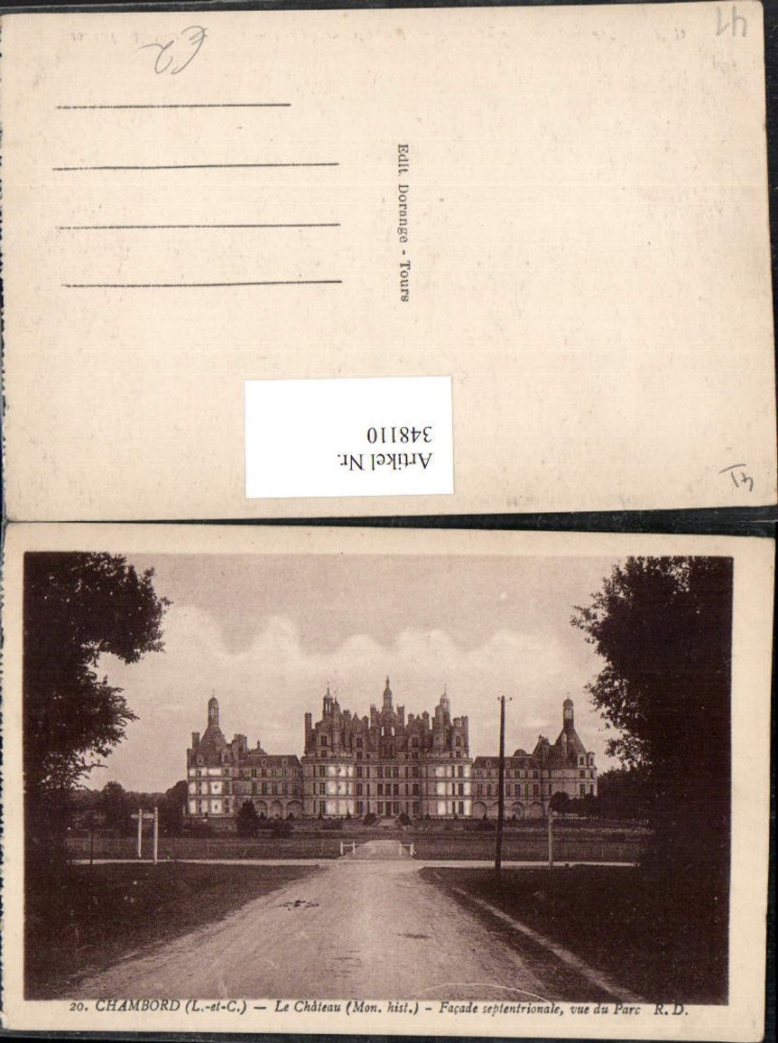 348110,Centre Loire-et-Cher Chambord Le Chateau Schloss