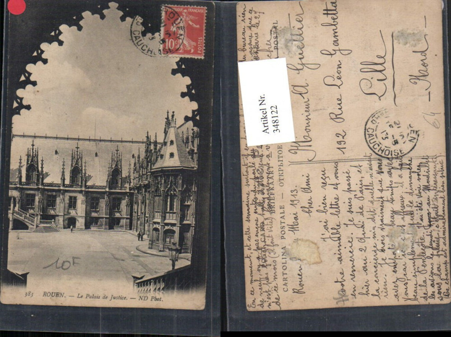 348122,Haute-Normandie Seine-Maritime Rouen Le Palais de Justice Justizpalast