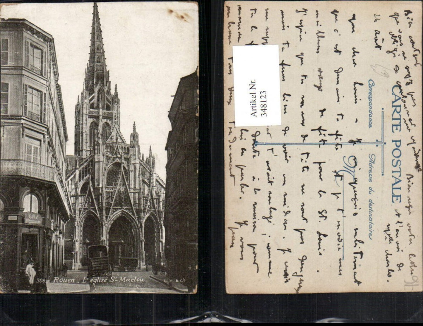 348123,Haute-Normandie Seine-Maritime Rouen L'Eglise Saint-Maclou Kirche