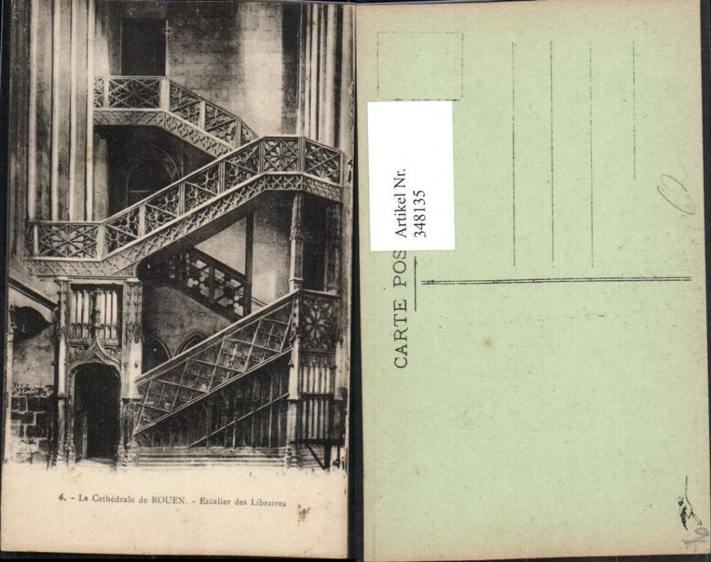 348135,Haute-Normandie Seine-Maritime Rouen Cathedrale Escalier des Libraires Treppe