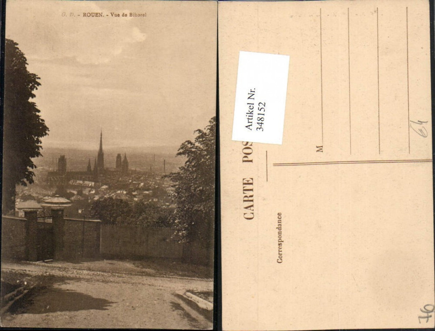 348152,Haute-Normandie Seine-Maritime Rouen Vue de Bihorel Totale