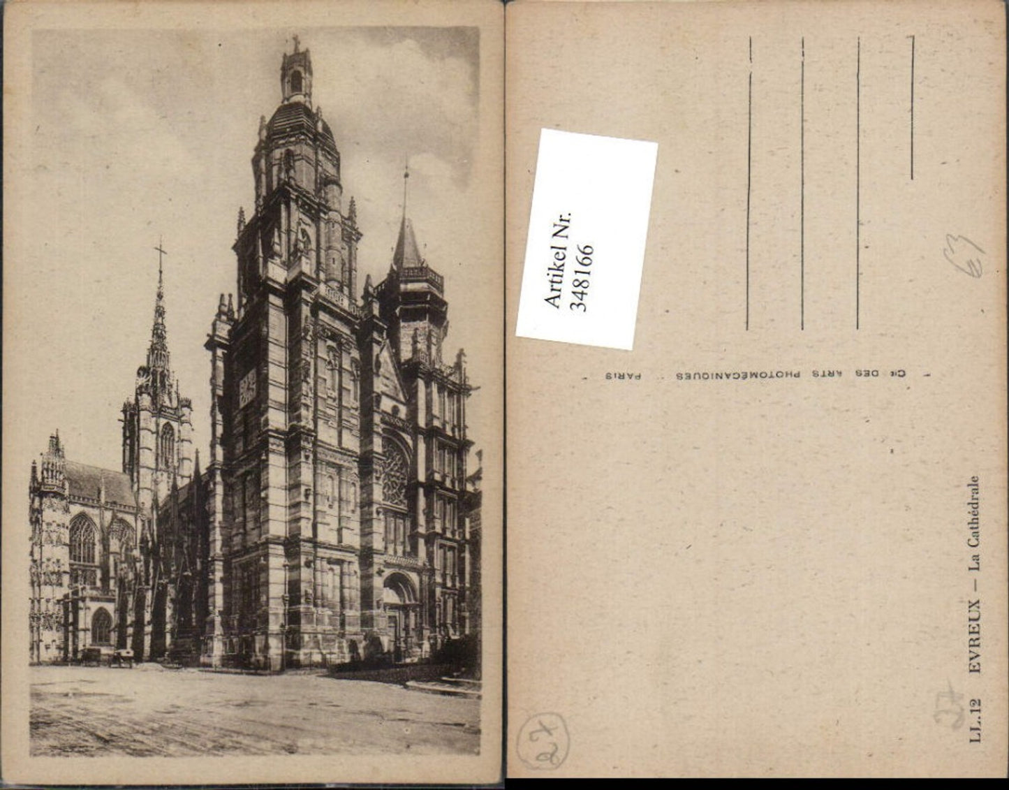 348166,Haute-Normandie Eure Evreux La Cathedrale Kirche