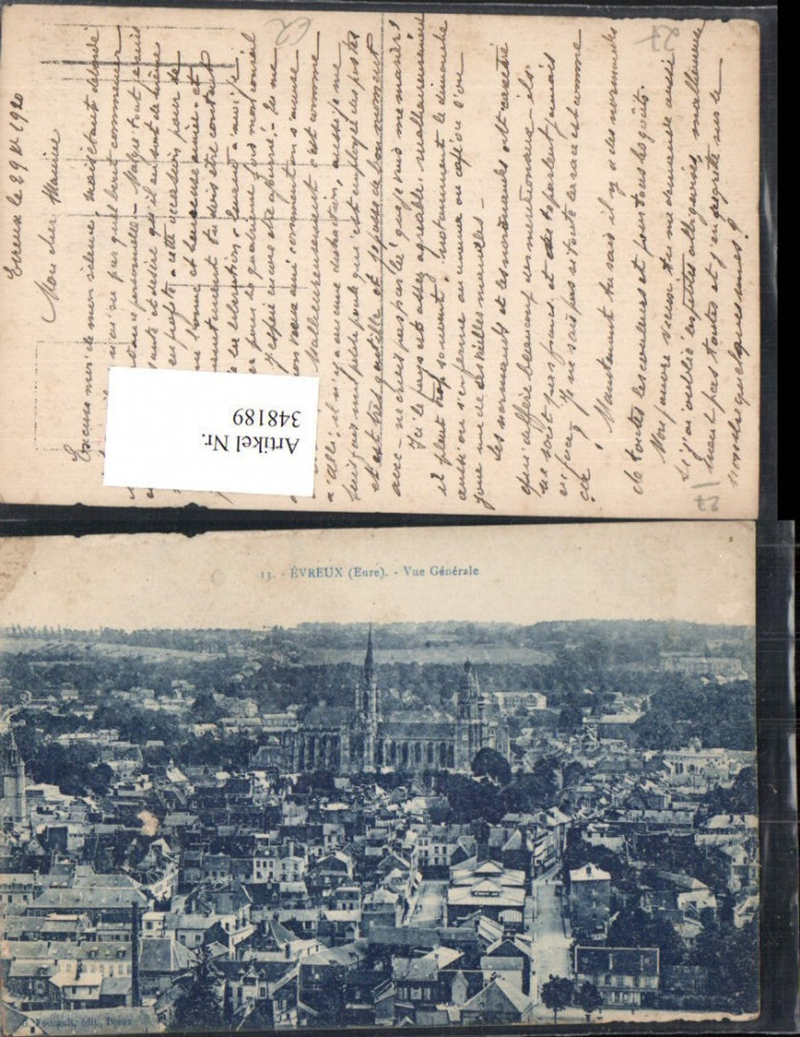 348189,Haute-Normandie Eure Evreux Vue Generale Totale