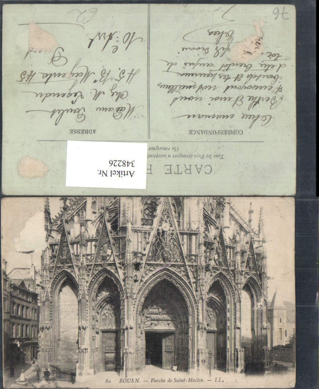 348226,Haute-Normandie Seine-Maritime Rouen Porche de Saint-Maclou Kirchenportal