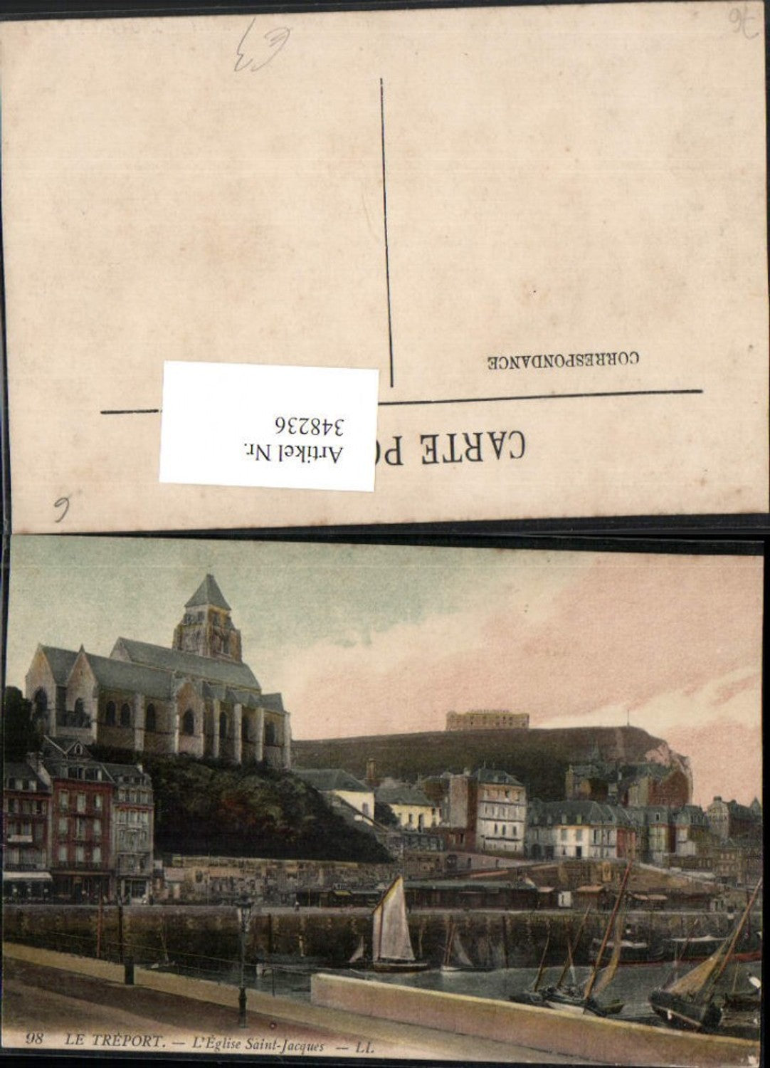 348236,Haute-Normandie Seine-Maritime Le Treport L'Eglise Saint-Jacques Kirche