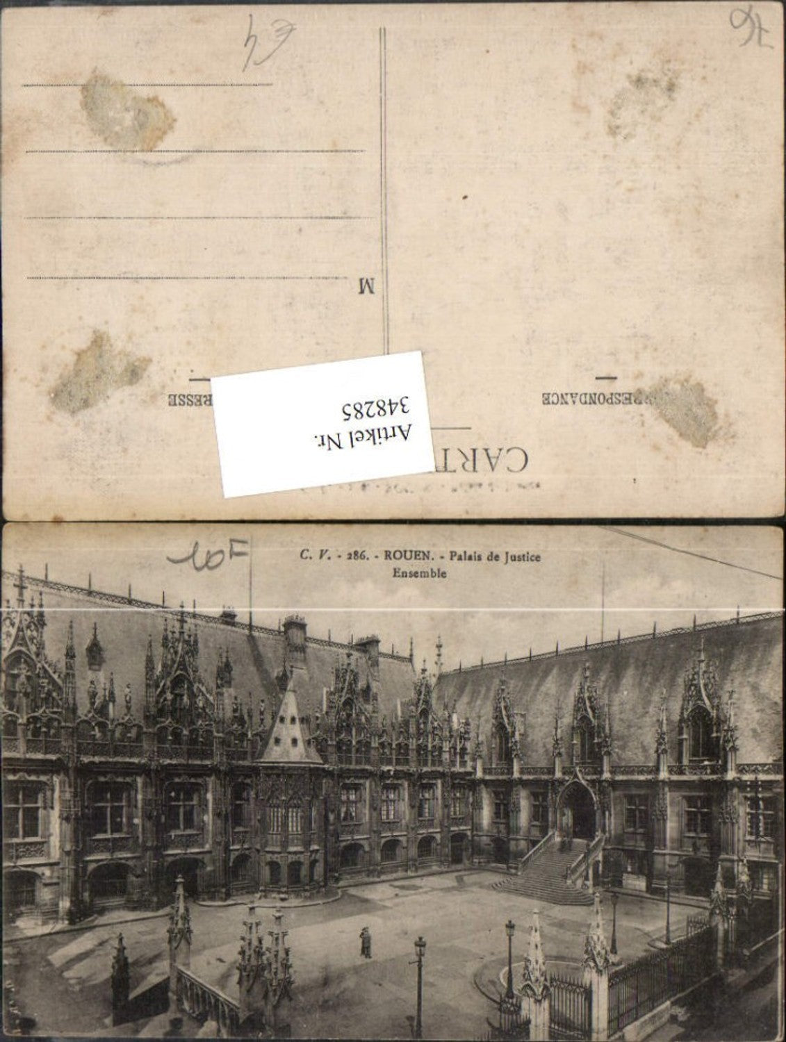 348285,Haute-Normandie Seine-Maritime Rouen Palais de Justice Justizpalast