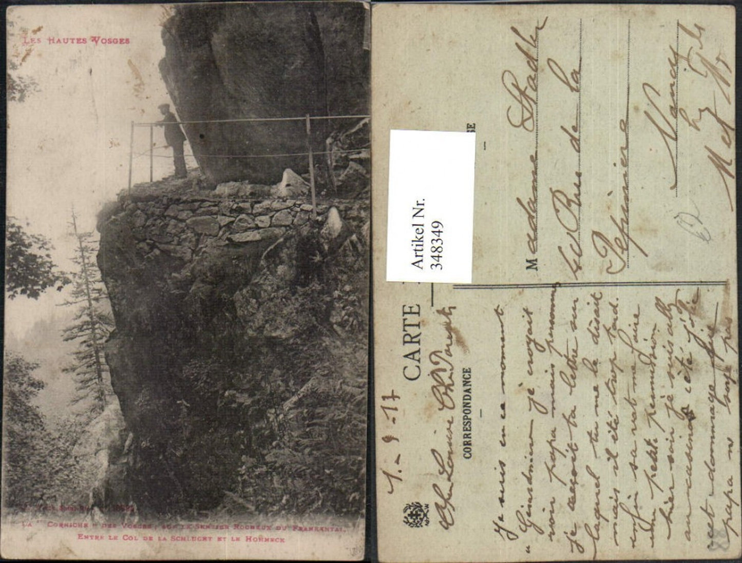 348349,Lothringen Vosges Corniche Entre le Col de la Schlucht et le Hohneck