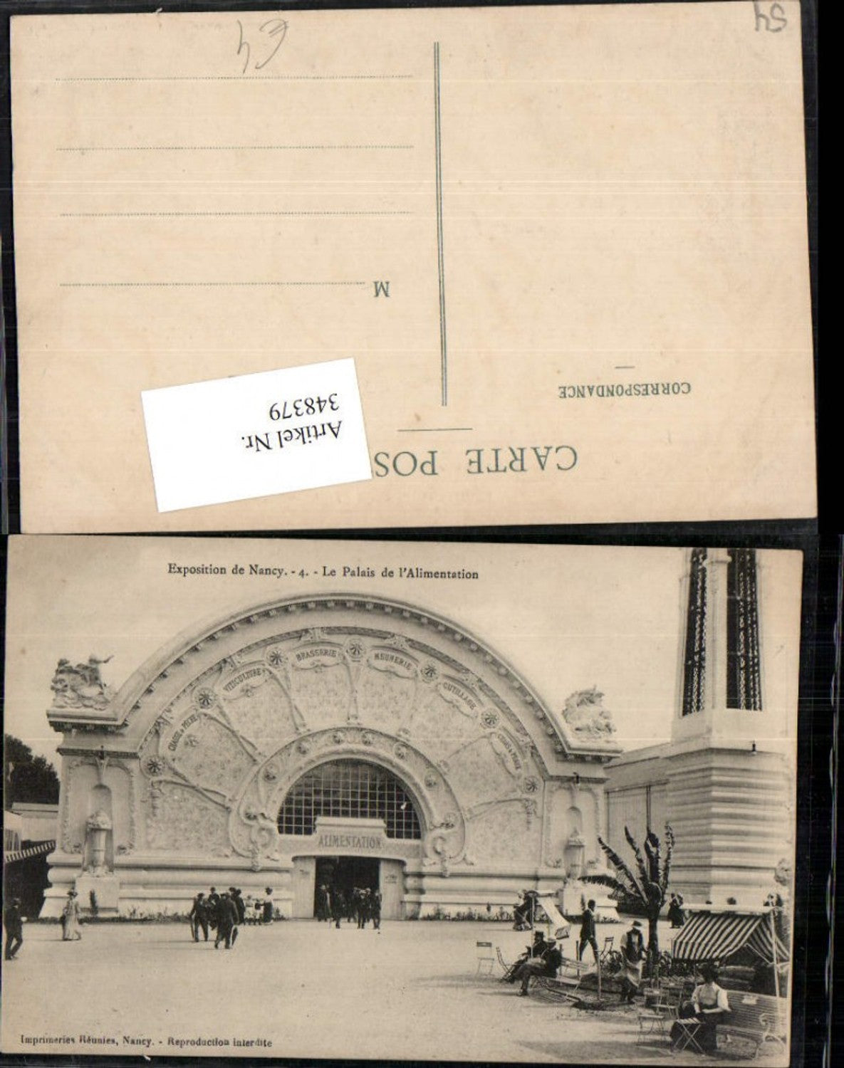 348379,Lothringen Meurthe-et-Moselle Exposition Nancy Le Palais de l'Alimentation