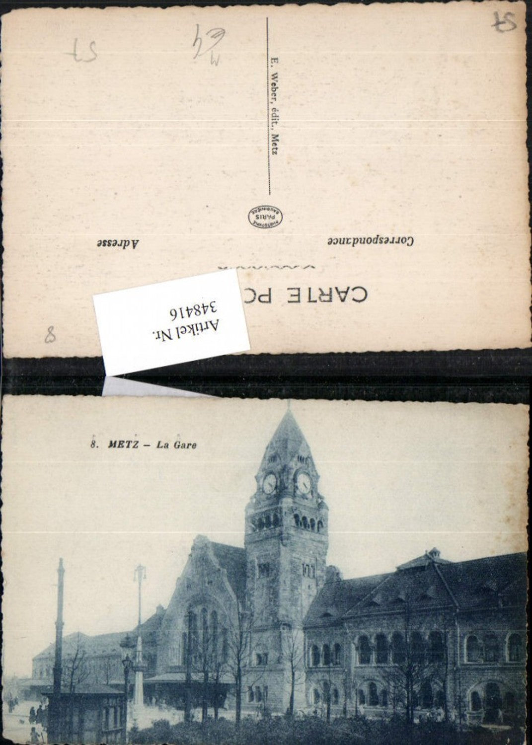348416,Lothringen Moselle Metz La Gare Bahnhof