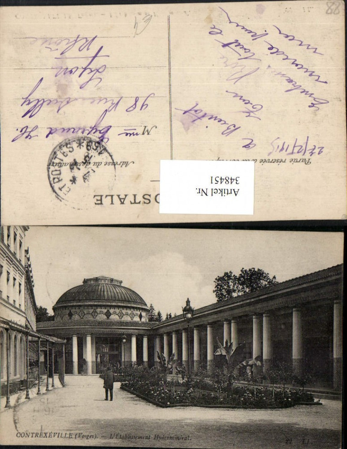 348451,Lorraine Vosges Contrexeville L'Etablissement Hydromineral