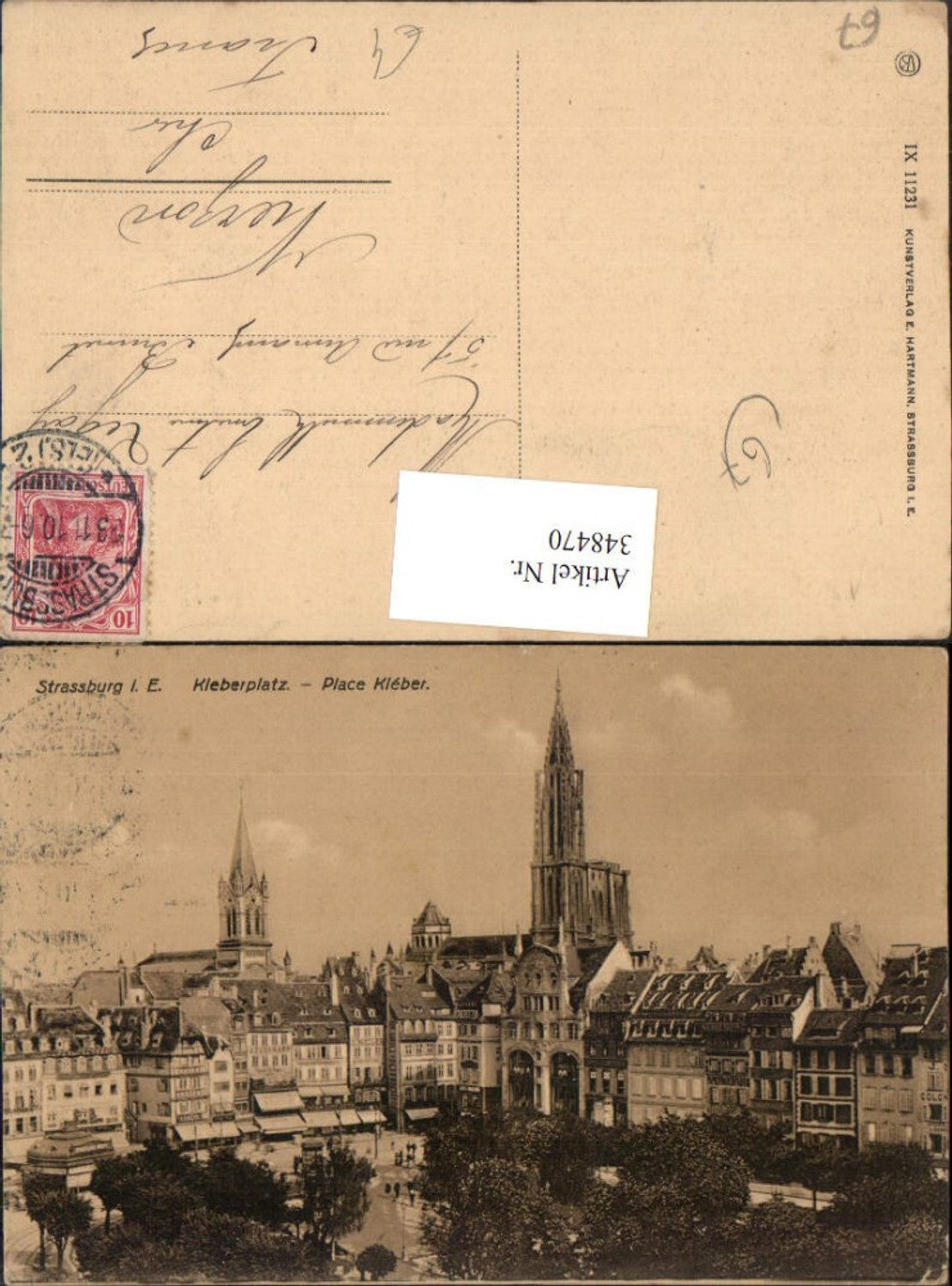 348470,Elsass Bas-Rhin Straßburg Strasbourg Kleberplatz Place Kleber Teilansicht