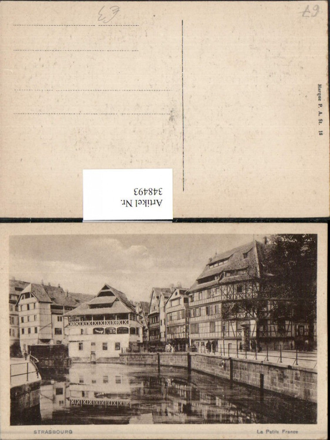348493,Elsass Bas-Rhin Strasbourg Straßburg La Petite France Kanal