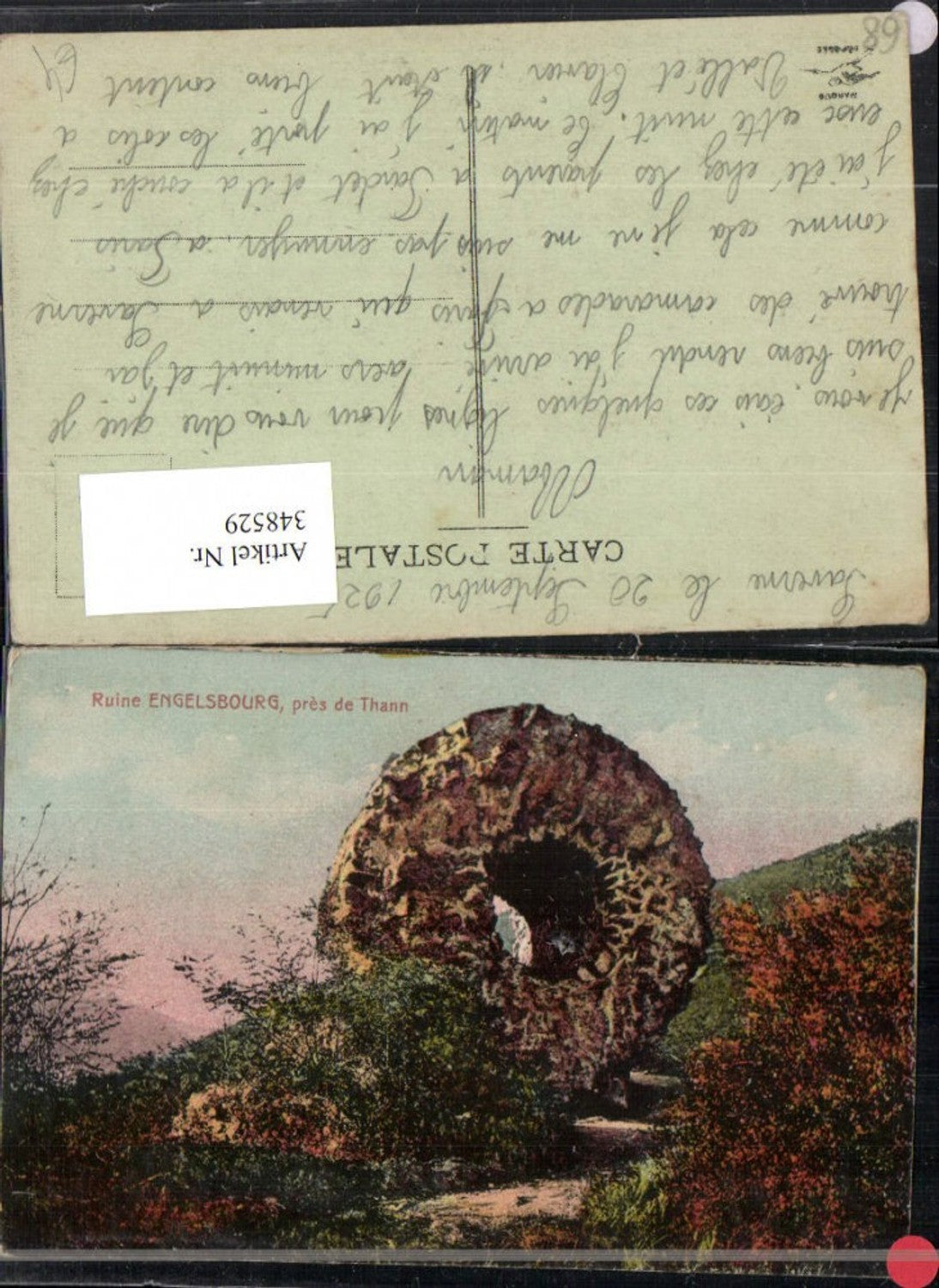 348529,Elsass Haut-Rhin Ruine Engelsbourg pres de Thann