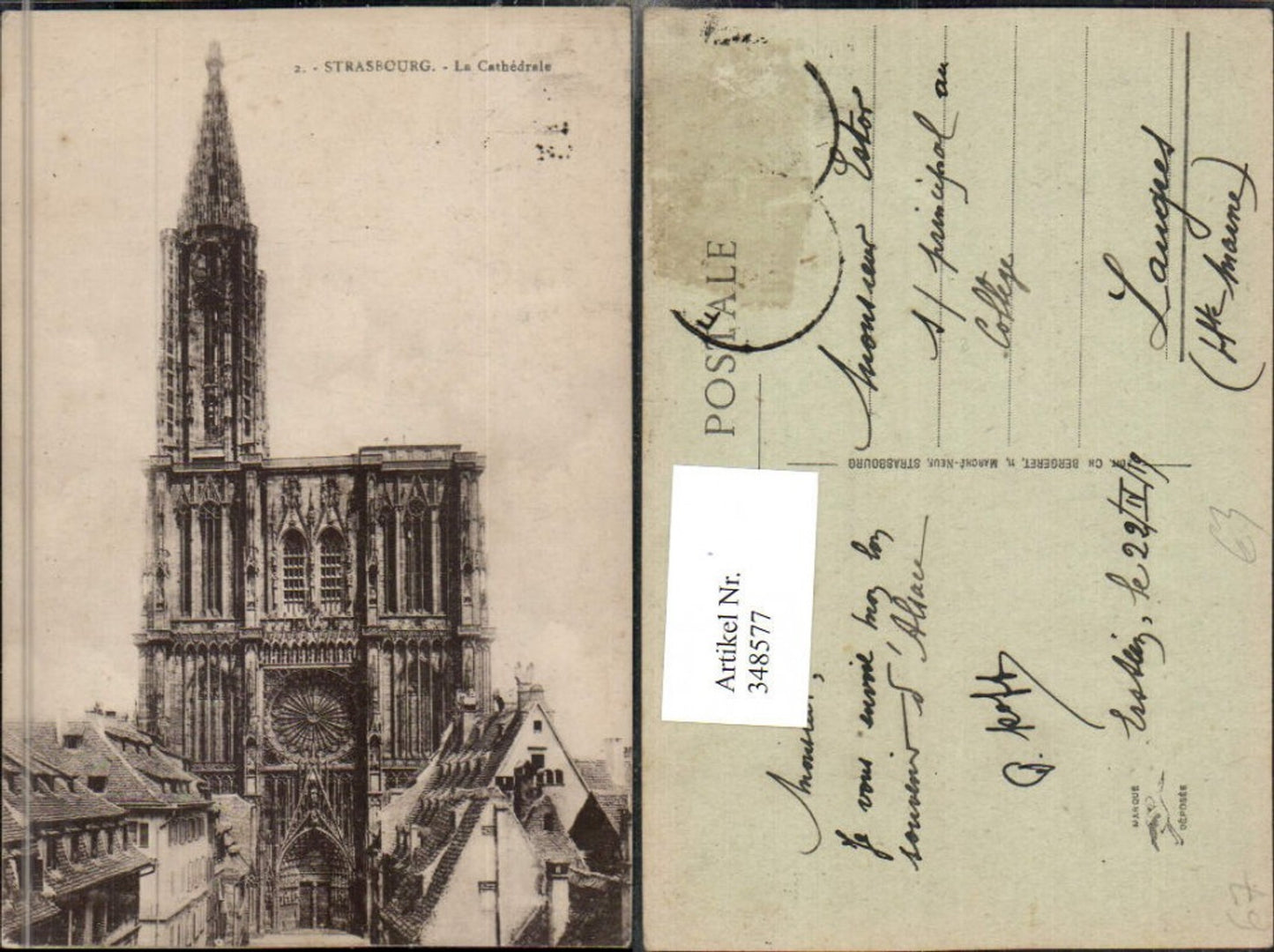 348577,Elsass Bas-Rhin Strasbourg Straßburg La Cathedrale Kirche