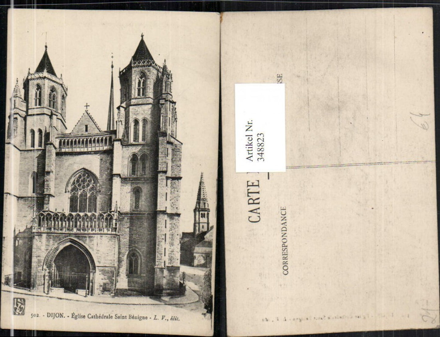 348823,Burgund Cote-Or Dijon Eglise Cathedrale Saint Benigne Kirche