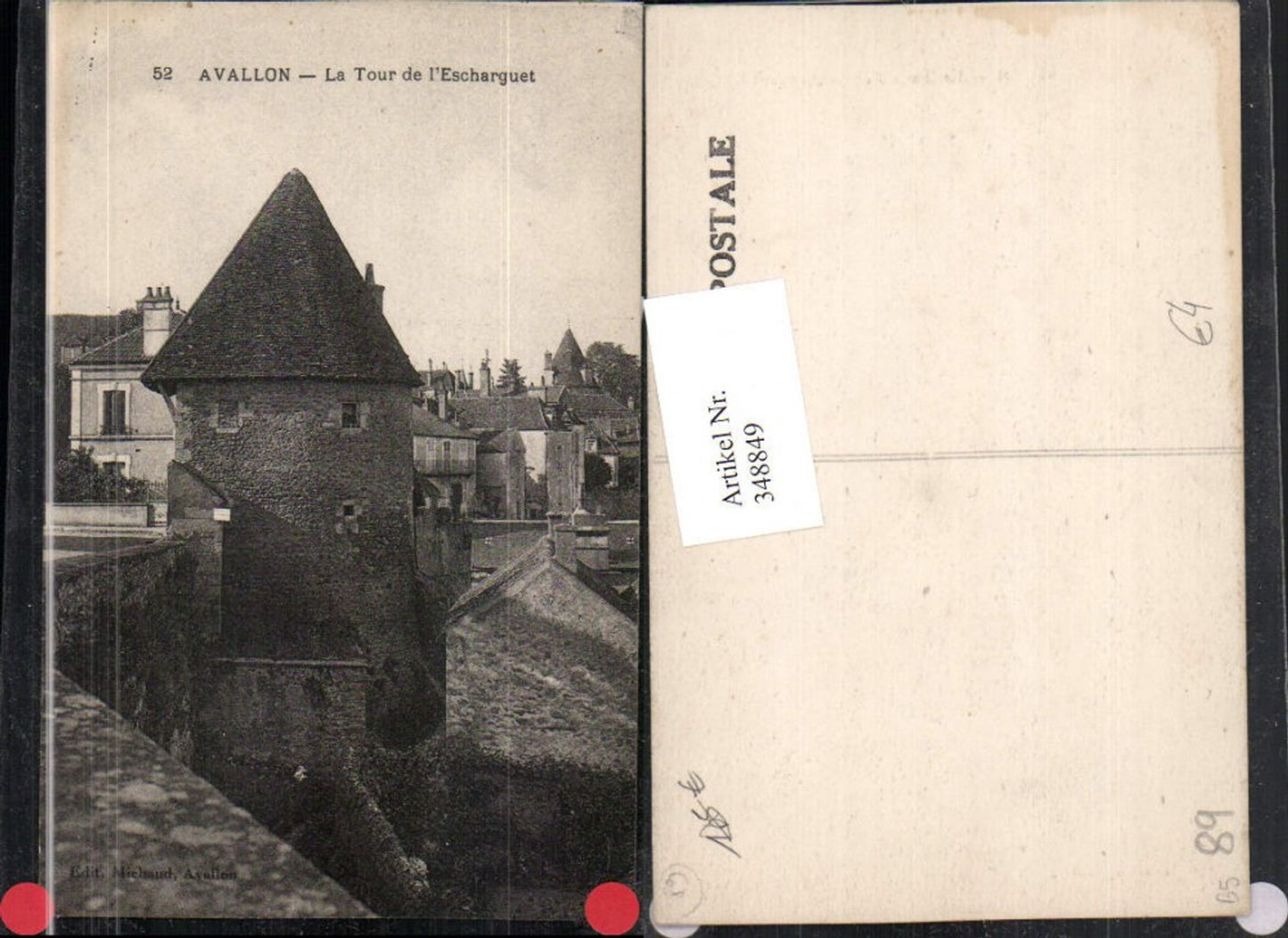 348849,Burgund Yonne Avallon La Tour de l'Escharguet Turm