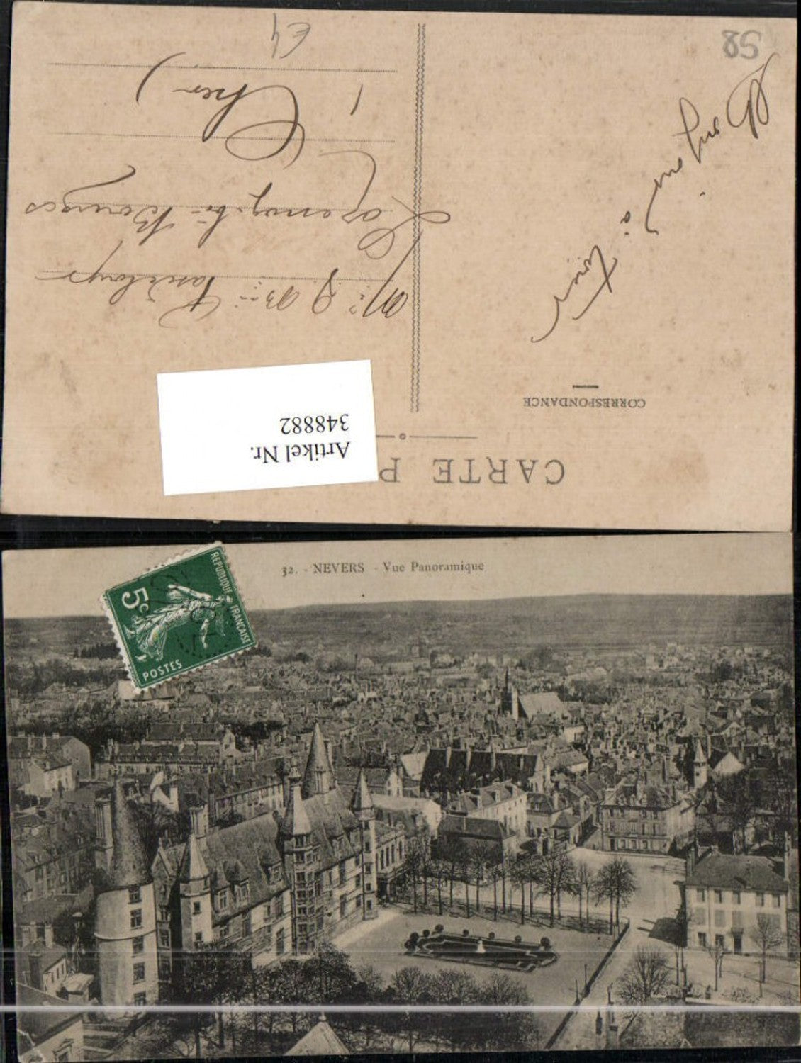 348882,Burgund Nievre Nevers Vue Panoramique Totale