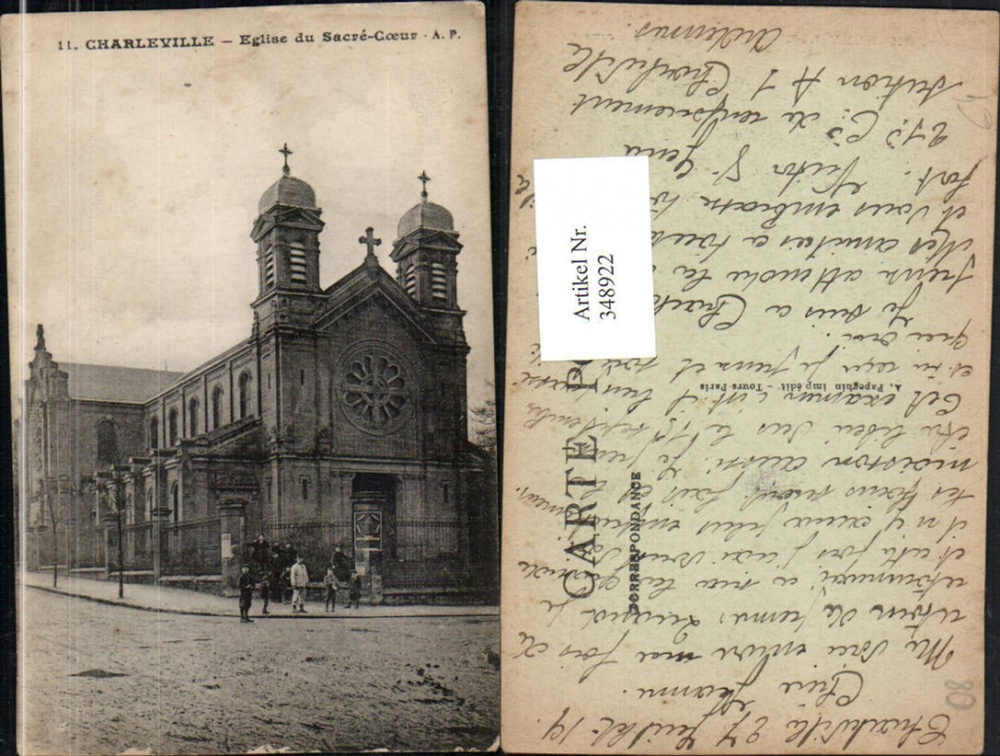 348922,Champagne-Ardenne Ardennes Charleville Eglise du Sacre-Coeur Kirche