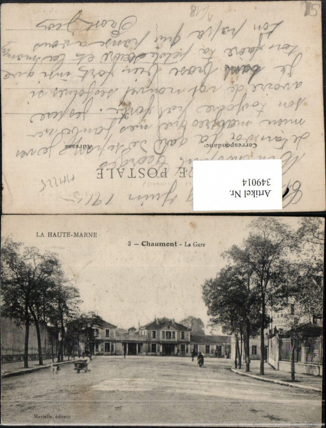349014,Champagne-Ardenne Haute-Marne Chaumont La Gare Bahnhof Straßenansicht