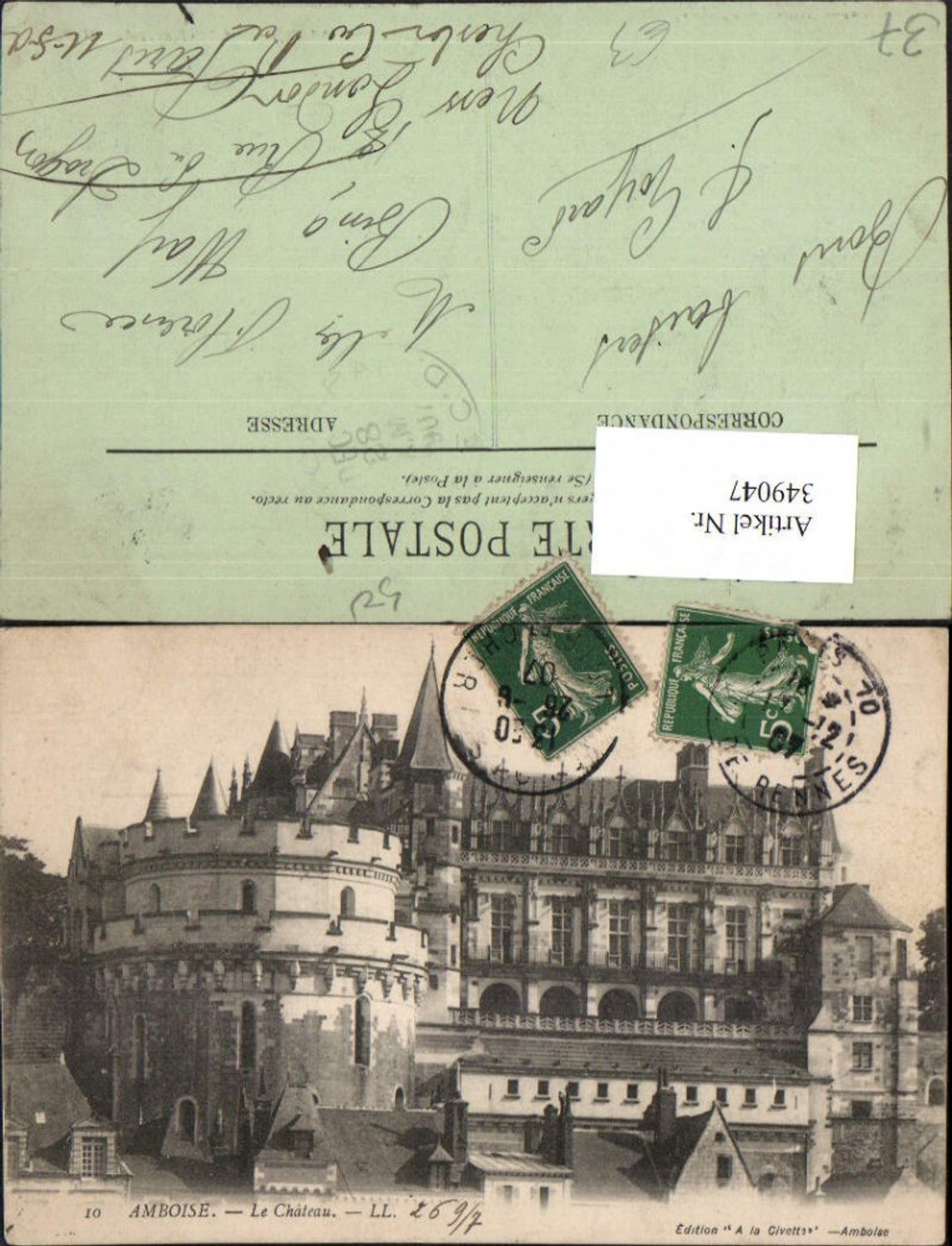 349047,Centre Indre-et-Loire Amboise Le Chateau Schloss