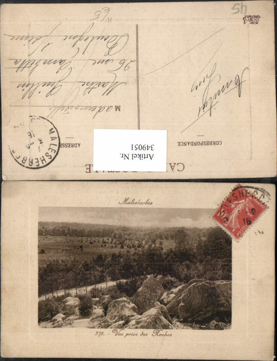 349051,Centre Loiret Malesherbes Vue prise des Roches Felsen
