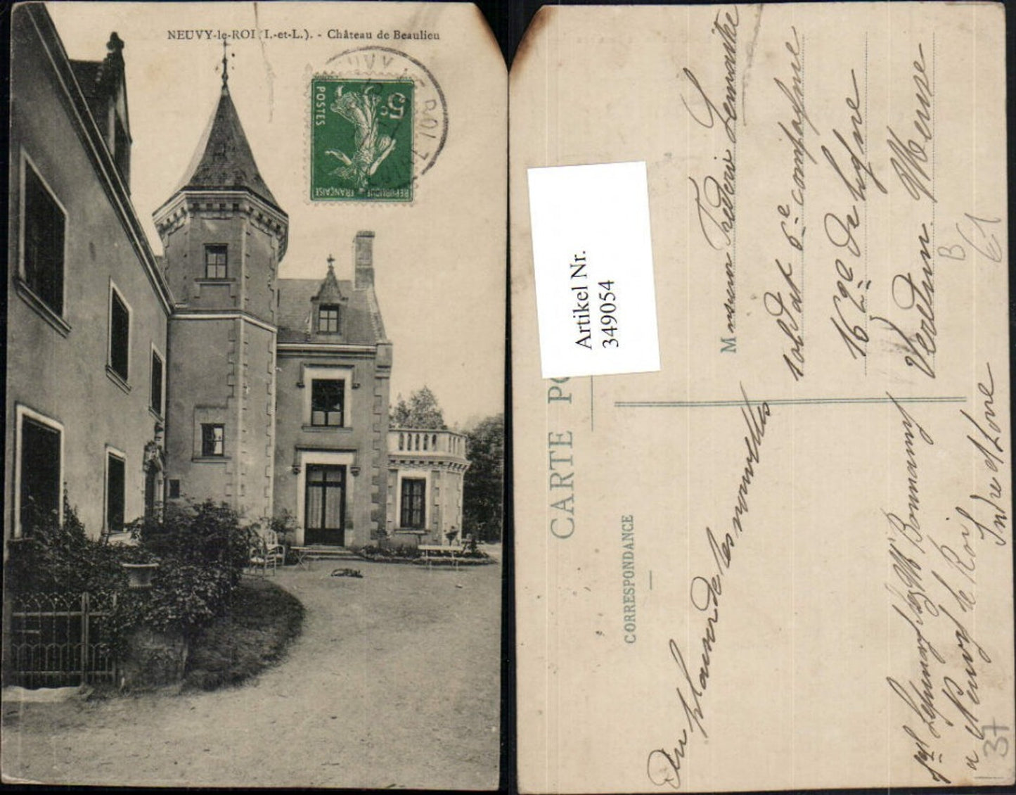 349054,Centre Indre-et-Loire Neuvy-le-Roi Chateau de Beaulieu Schloss