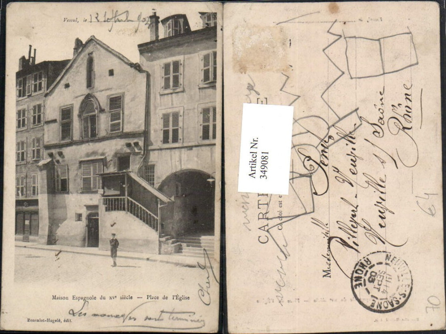349081,Franche-Comte Haute-Saone Vesoul Maison Espagnle Place de l'Eglise