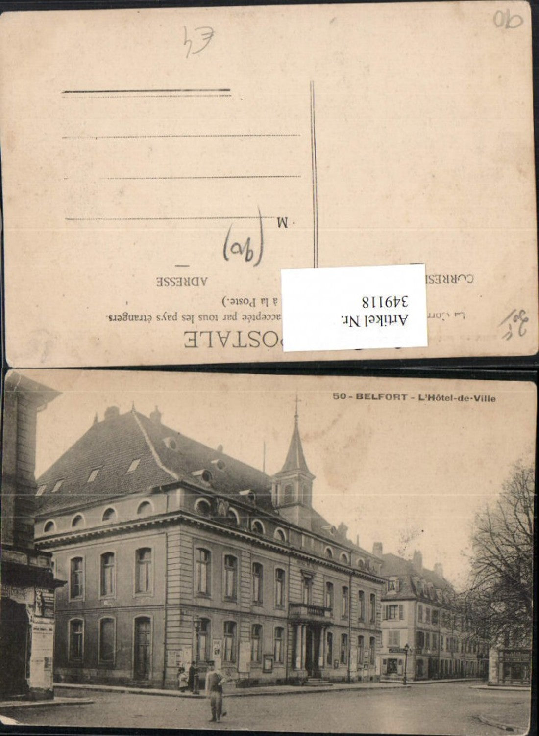 349118,Franche-Comte Territoire-de-Belfort Belfort L'Hotel de Ville Rathaus